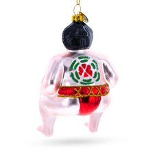 Load image into Gallery viewer, Sumo Wrestler Glass Christmas Ornament
