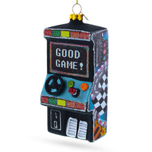 Load image into Gallery viewer, Retro Arcade Machine Glass Christmas Ornament