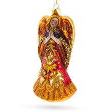 Load image into Gallery viewer, Praying Angel Glass Christmas Ornament
