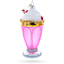 Load image into Gallery viewer, Pink Glass Shake Glass Christmas Ornament