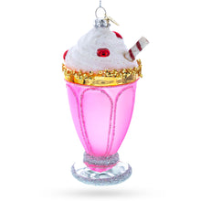 Load image into Gallery viewer, Pink Glass Shake Glass Christmas Ornament