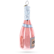 Load image into Gallery viewer, Pink Sparkling Wine Glass Christmas Ornament