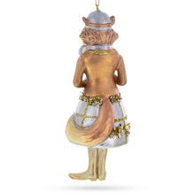 Load image into Gallery viewer, Fox with Binoculars Glass Christmas Ornament