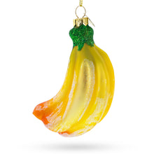 Load image into Gallery viewer, Bananas Glass Christmas Ornament