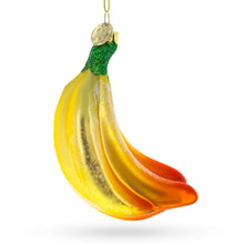 Load image into Gallery viewer, Bananas Glass Christmas Ornament