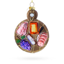 Load image into Gallery viewer, Charcuterie Board Glass Christmas Ornament