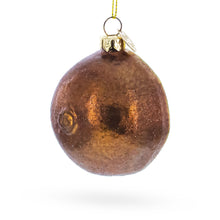 Load image into Gallery viewer, Kiwi Slice Glass Christmas Ornament