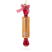 Load image into Gallery viewer, Rolling Pin Glass Christmas Ornament
