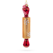 Load image into Gallery viewer, Rolling Pin Glass Christmas Ornament