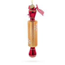 Load image into Gallery viewer, Rolling Pin Glass Christmas Ornament