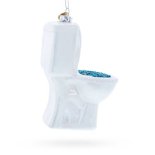 Load image into Gallery viewer, Quirky Toilet Glass Christmas Ornament