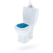 Load image into Gallery viewer, Quirky Toilet Glass Christmas Ornament