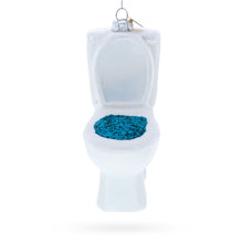Load image into Gallery viewer, Quirky Toilet Glass Christmas Ornament
