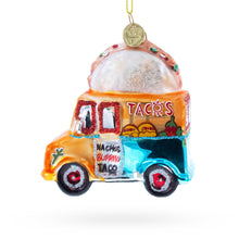 Load image into Gallery viewer, Taco Truck Glass Christmas Ornament
