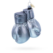 Load image into Gallery viewer, Boxing Gloves Glass Christmas Ornament