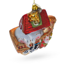 Load image into Gallery viewer, Timeless Noah's Ark Glass Christmas Ornament
