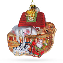 Load image into Gallery viewer, Timeless Noah's Ark Glass Christmas Ornament
