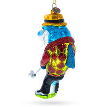 Load image into Gallery viewer, Shark Playing Golf Glass Christmas Ornament