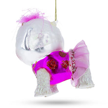Load image into Gallery viewer, Bichon Frise Glass Christmas Ornament