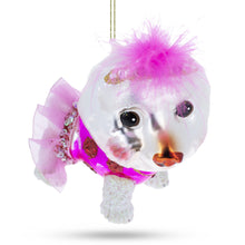 Load image into Gallery viewer, Bichon Frise Glass Christmas Ornament