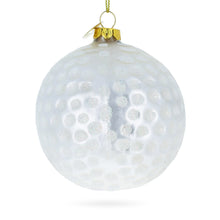 Load image into Gallery viewer, Textured Golf Ball Glass Christmas Ornament