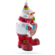 Load image into Gallery viewer, Our First Christmas Glass Christmas Ornament