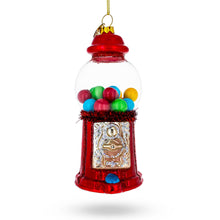 Load image into Gallery viewer, Candy Vending Machine Glass Christmas Ornament