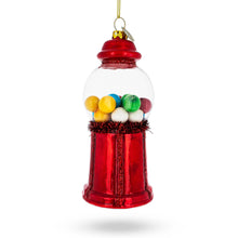 Load image into Gallery viewer, Candy Vending Machine Glass Christmas Ornament