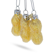 Load image into Gallery viewer, Trio of Peanuts Glass Christmas Ornament