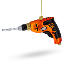 Load image into Gallery viewer, Power Drill Tool Glass Christmas Ornament