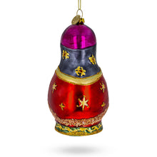 Load image into Gallery viewer, Matryoshka Doll with Nativity Scene Glass Christmas Ornament
