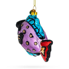 Load image into Gallery viewer, Cool Fish Wearing Sunglasses Glass Christmas Ornament