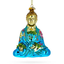 Load image into Gallery viewer, Buddha Glass Christmas Ornament