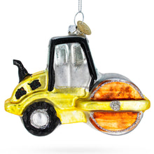 Load image into Gallery viewer, Road Roller Blown Glass Christmas Ornament