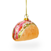 Load image into Gallery viewer, Taco Glass Christmas Ornament