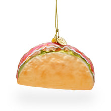 Load image into Gallery viewer, Taco Glass Christmas Ornament