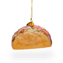 Load image into Gallery viewer, Taco Glass Christmas Ornament