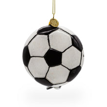 Load image into Gallery viewer, Football Player Glass Christmas Ornament
