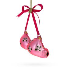 Load image into Gallery viewer, Pink Bra Glass Christmas Ornament