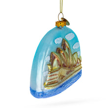 Load image into Gallery viewer, Sydney Opera House Glass Christmas Ornament