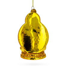 Load image into Gallery viewer, Golden Buddha Glass Christmas Ornament