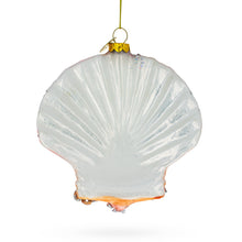 Load image into Gallery viewer, Sparkling Seashells Glass Christmas Ornament
