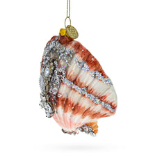 Load image into Gallery viewer, Sparkling Seashells Glass Christmas Ornament