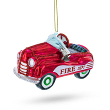 Load image into Gallery viewer, Retro Toy Car Glass Christmas Ornament