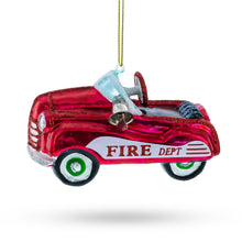 Load image into Gallery viewer, Retro Toy Car Glass Christmas Ornament