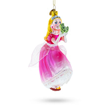 Load image into Gallery viewer, Princess Kissing Frog Prince Glass Christmas Ornament