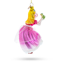 Load image into Gallery viewer, Princess Kissing Frog Prince Glass Christmas Ornament