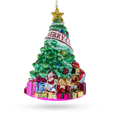 Load image into Gallery viewer, Decorated Christmas Tree Glass Christmas Ornament