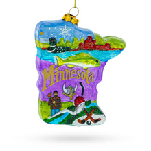 Load image into Gallery viewer, Minnesota Landmarks Glass Christmas Ornament