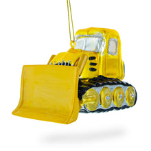 Load image into Gallery viewer, Bulldozer Glass Christmas Ornament